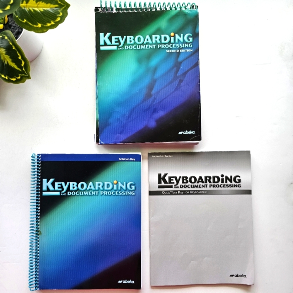 Abeka Keyboarding and Document Processing 2nd Edition, Quiz Key, Solution Key